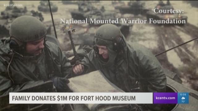 A local family donated $1 million to help fund construction of a National Mounted Warfare Museum near Fort Hood.