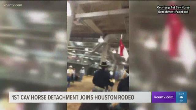 Channel 6 Military Reporter Jillian Angeline reports.  The 1st Cavalry Horse Detachment is in Houston for the largest rodeo of the world.